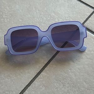 Free People purple-lined trendy sunglasses